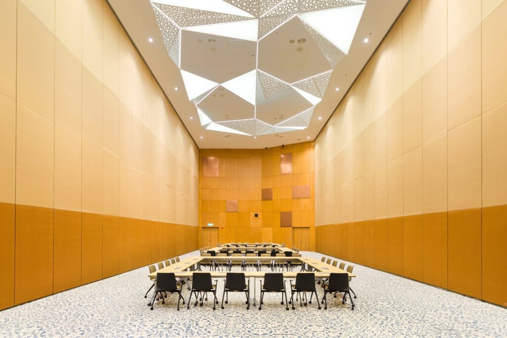IWC BOZ solid operable wall in the hall at TNB headquarters, Bangsar
