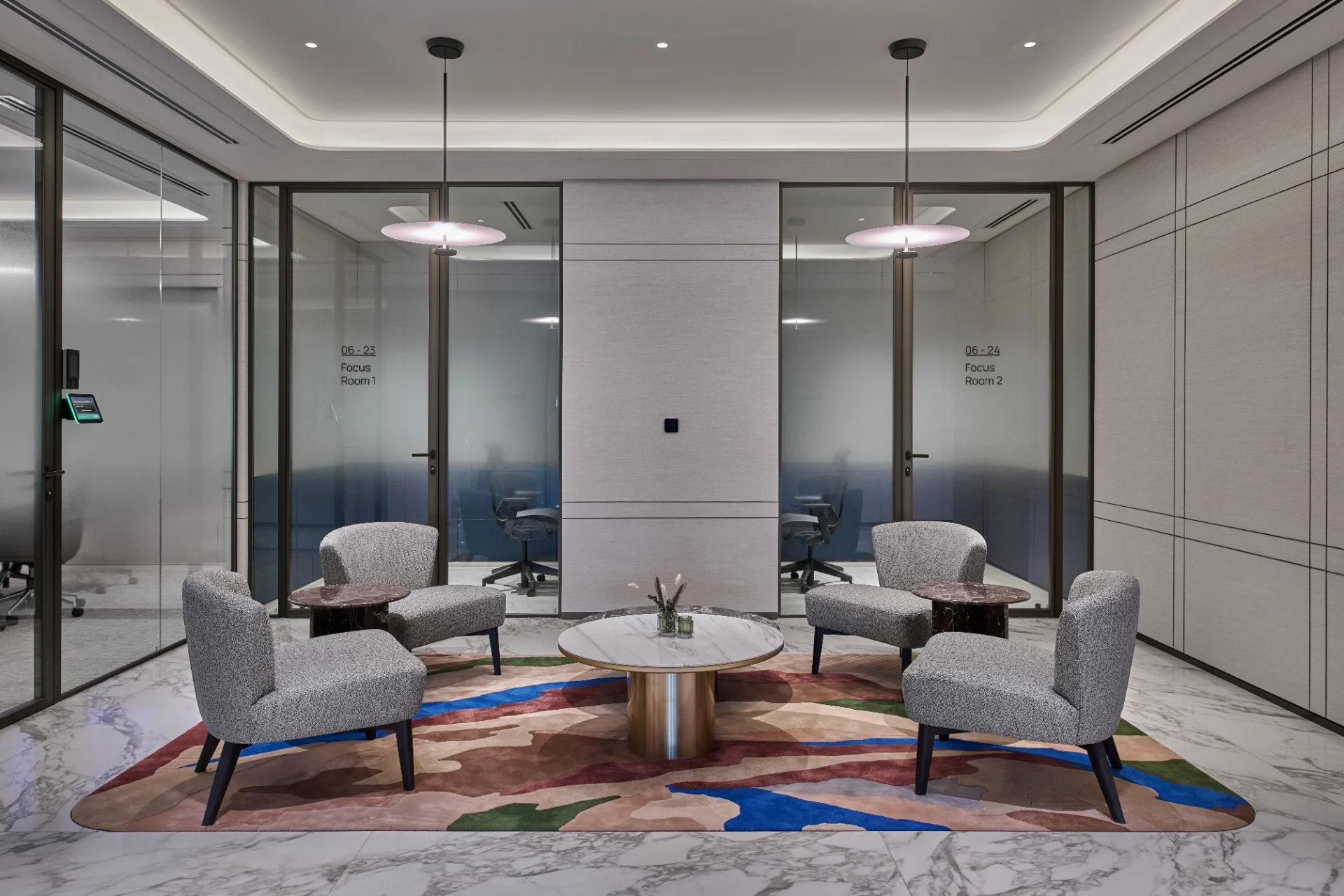 Optima 117 Plus glazed meeting rooms and lounge