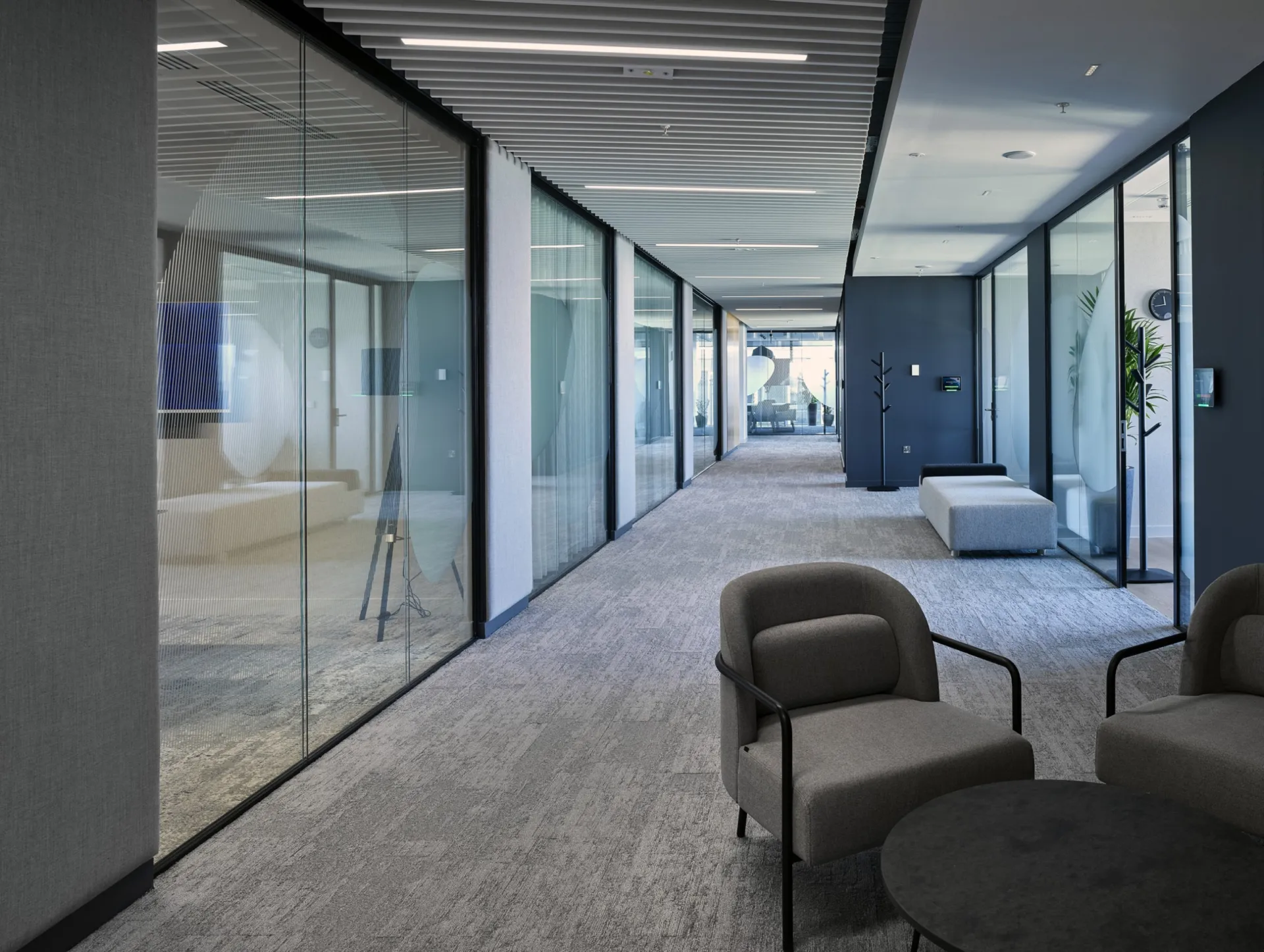 Revolution 54 glazed corridor